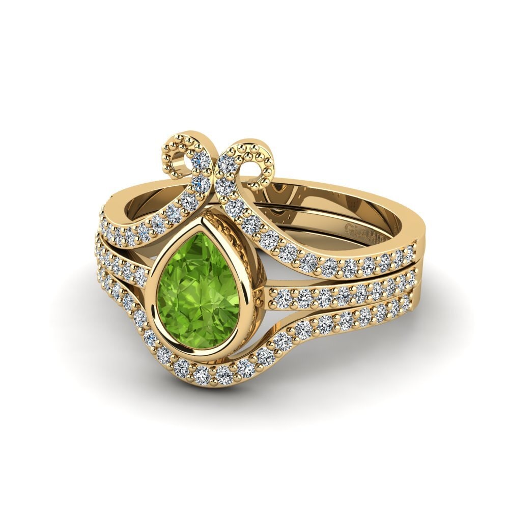 Peridot Ring Andass - SET