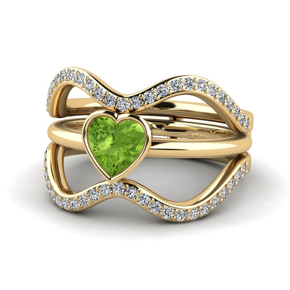 Peridot Ring Bifin - SET
