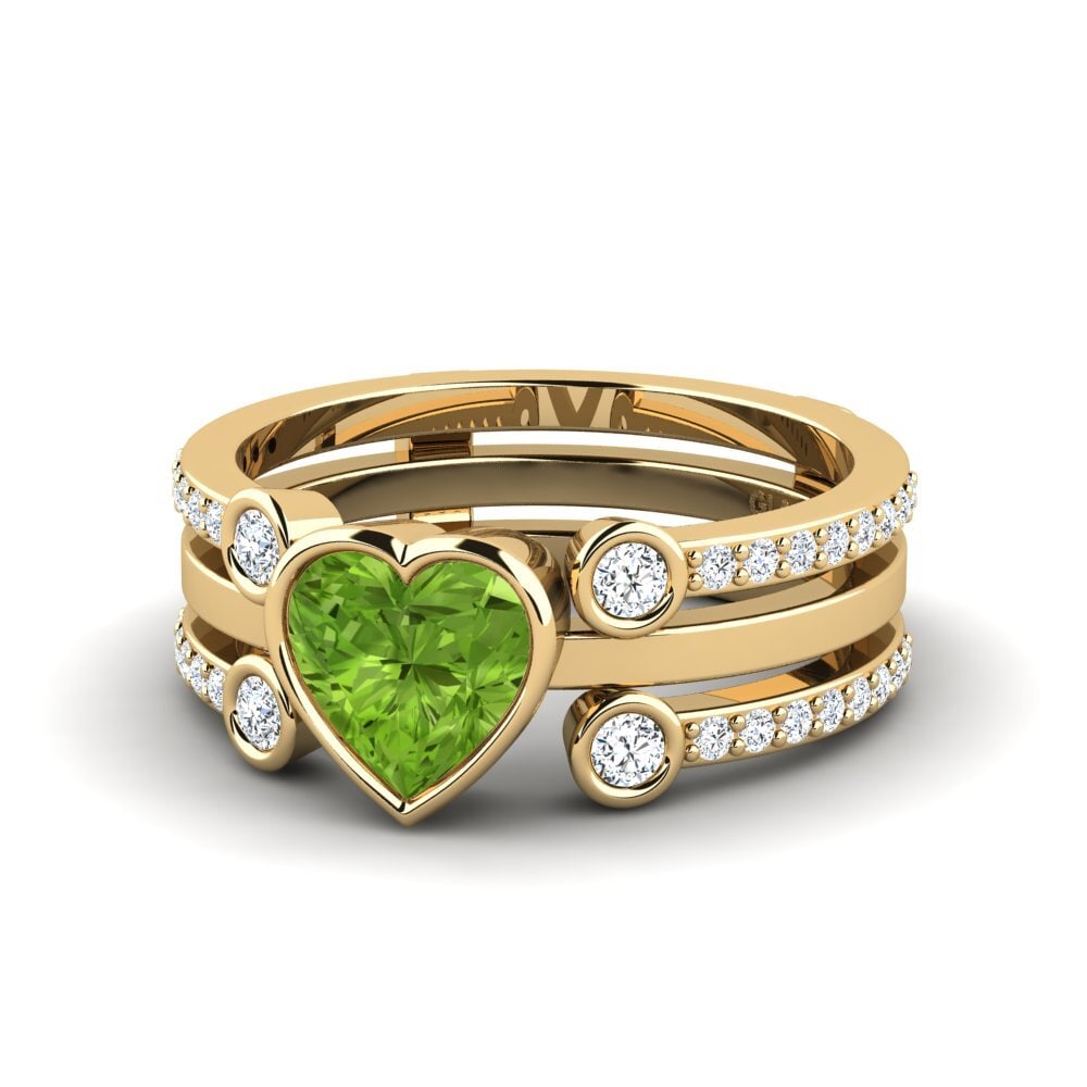 Peridot Ring Brati - SET