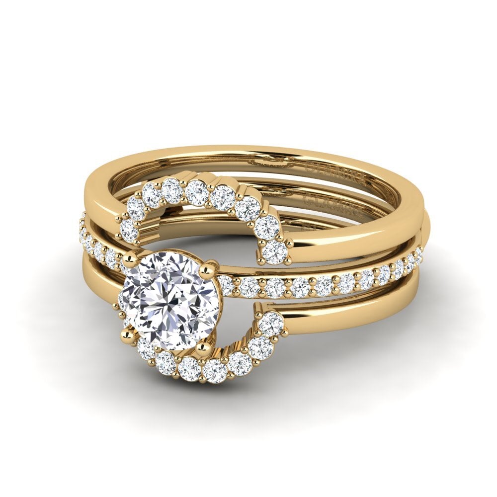 Diamante cultivado en laboratorio Anillo Enendr - SET
