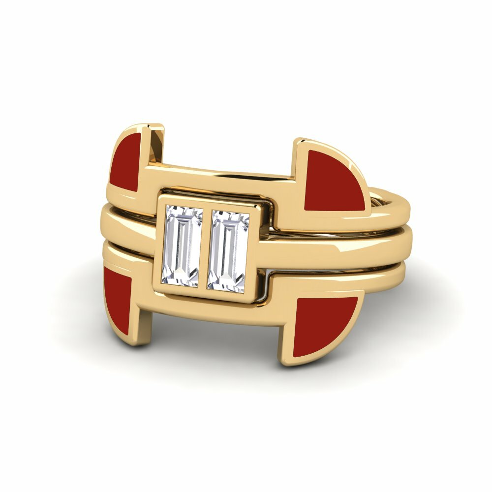 Diamant De Synthèse Bague Fratteaa - SET