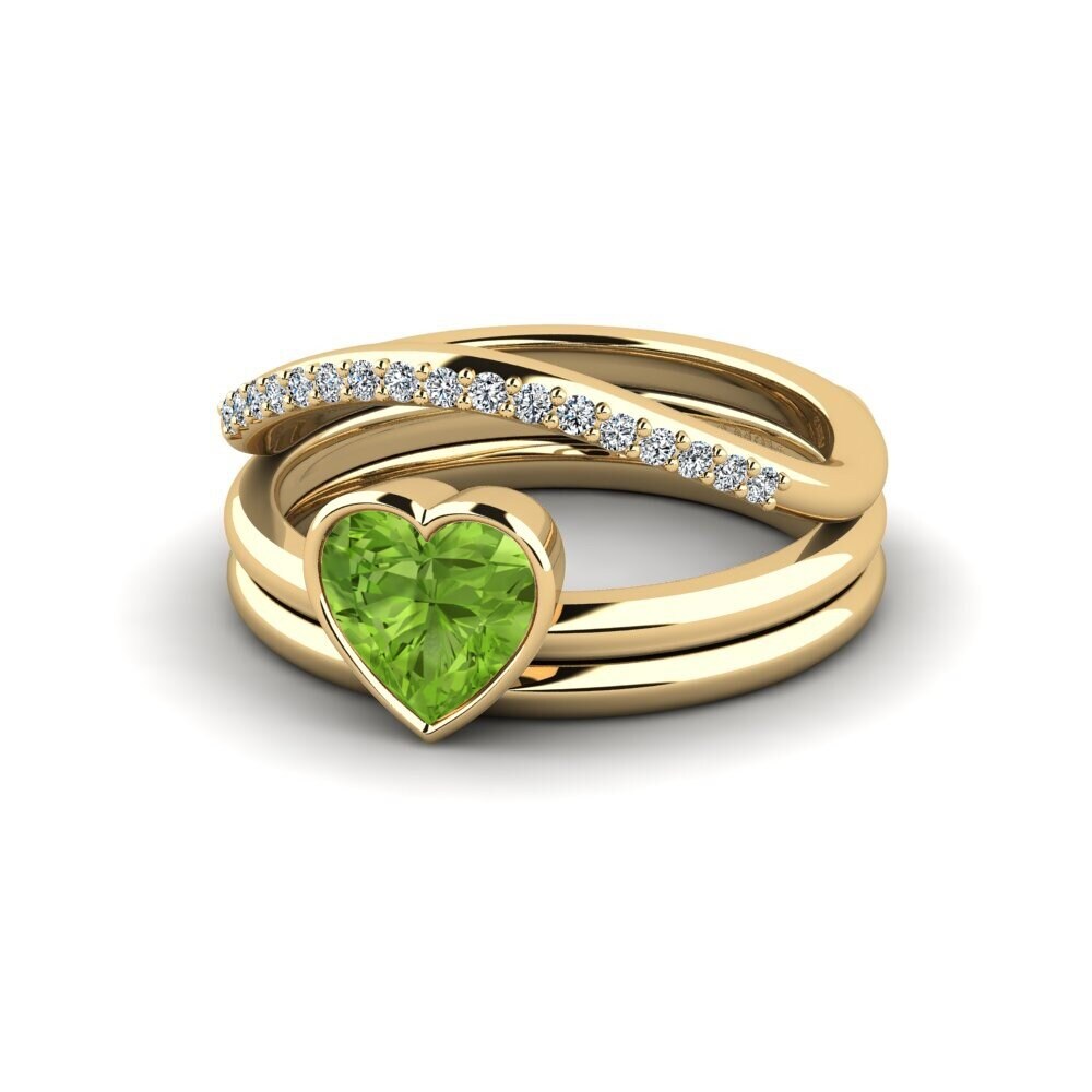 Peridot Ring Gald - SET