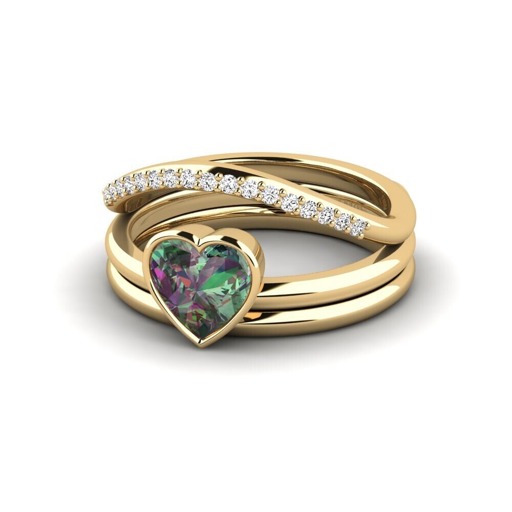 Topacio Místico Anillo Gald - SET