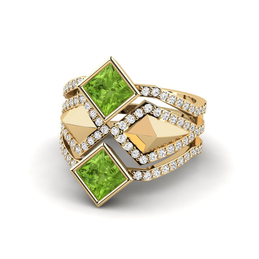 Princesa Peridoto Anillo Gialle - SET