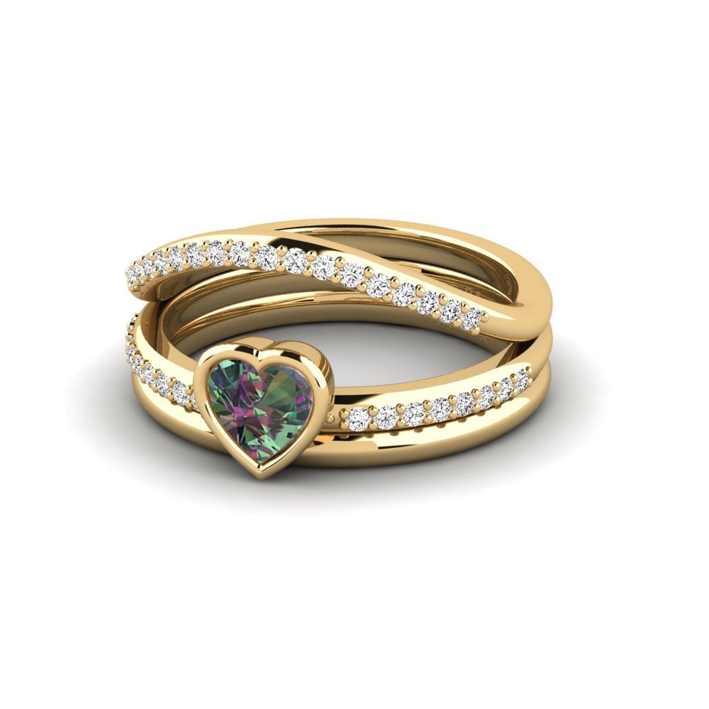 Topacio Místico Anillo Glin - SET