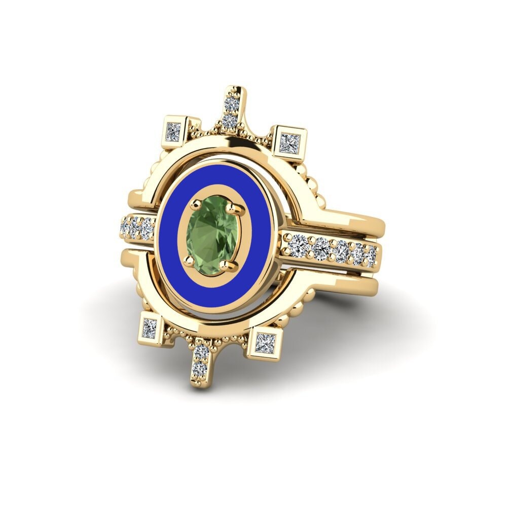 Grüner Saphir Ring Harweaa - SET