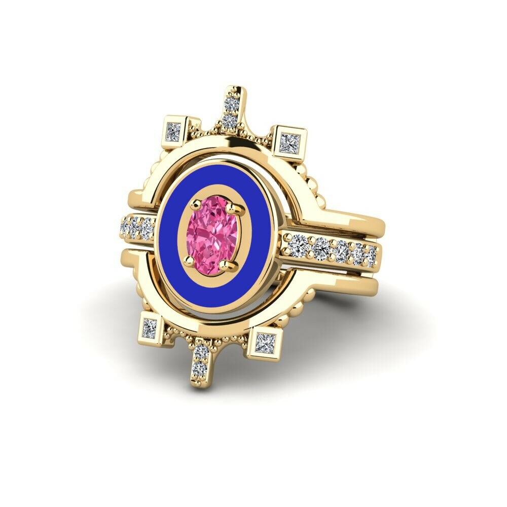 Tourmaline Rose Bague Harweaa - SET