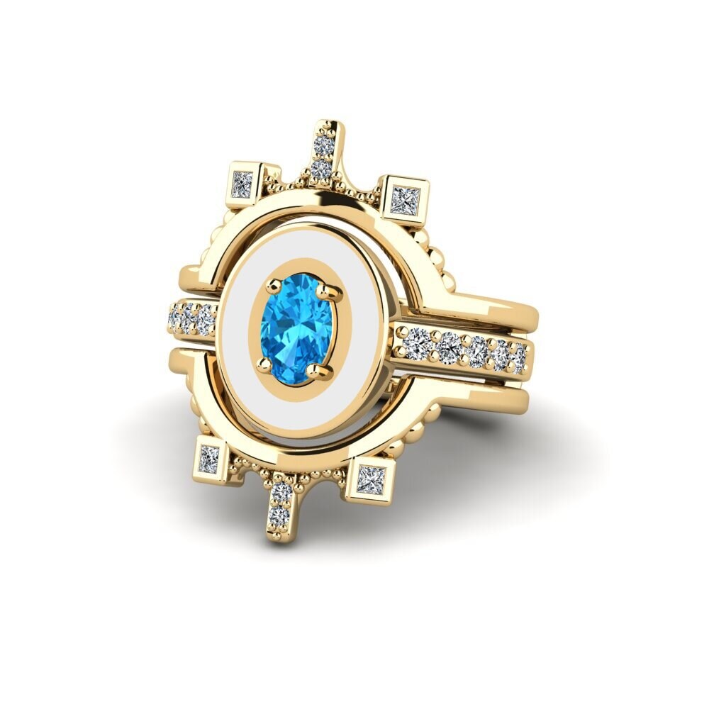 Blue Topaz Ring Harweaa - SET