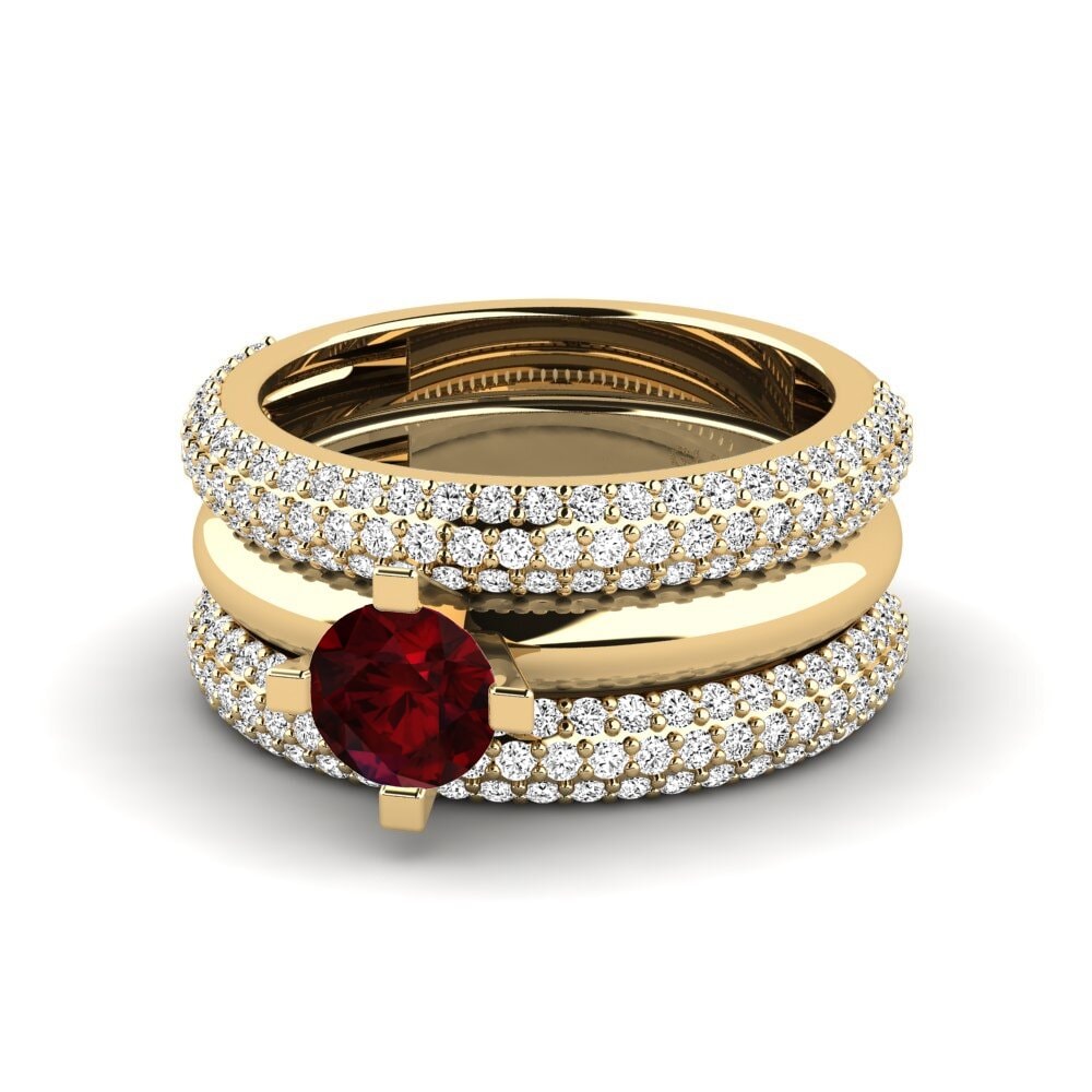 Granate Anillo Hyhtin - SET