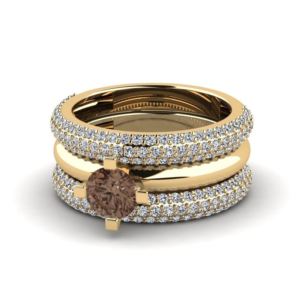 Smoky Quartz Ring Hyhtin - SET