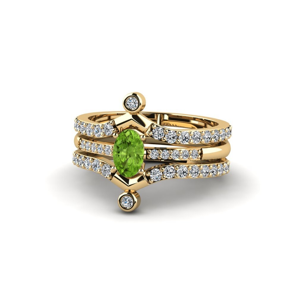 Peridot Ring Korn - SET