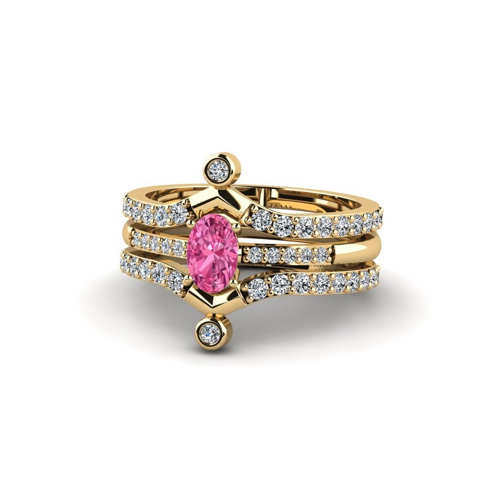 Pink Tourmaline Ring Korn - SET