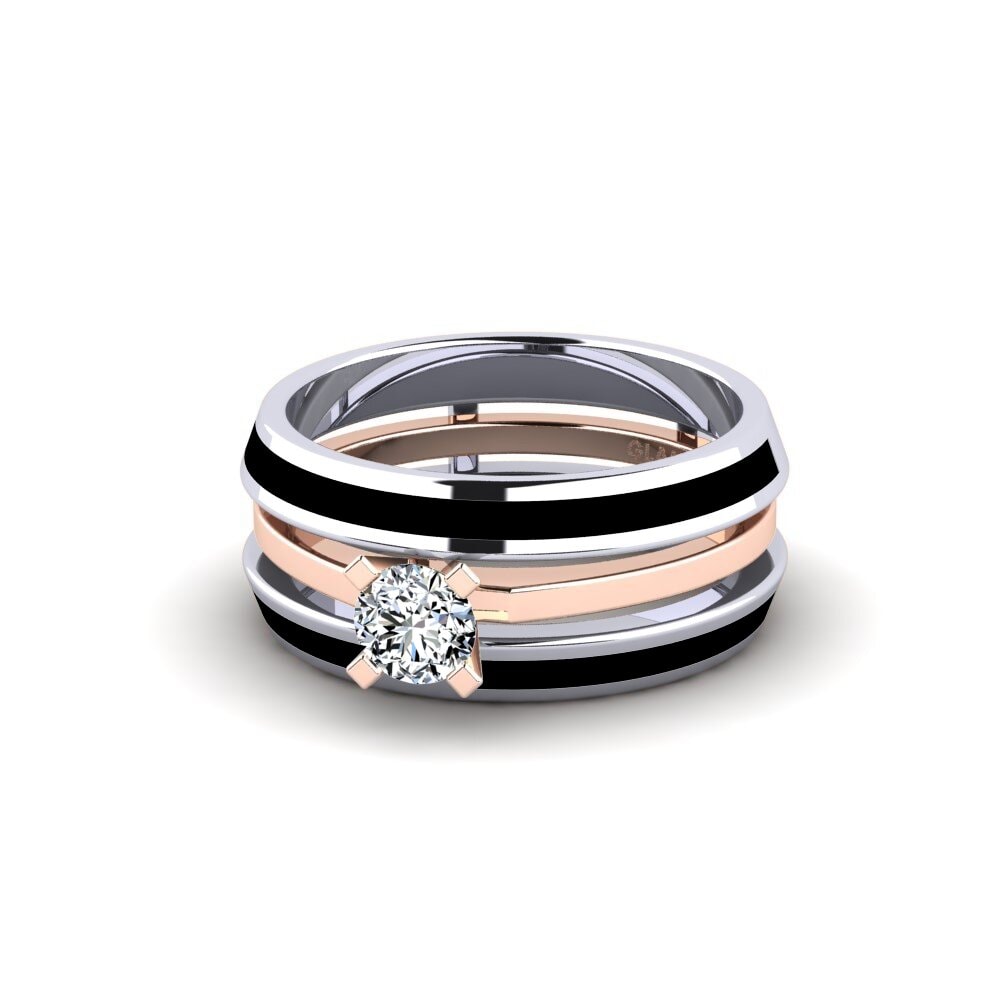 Or Blanc & Rose14k Bague Kyndry - SET