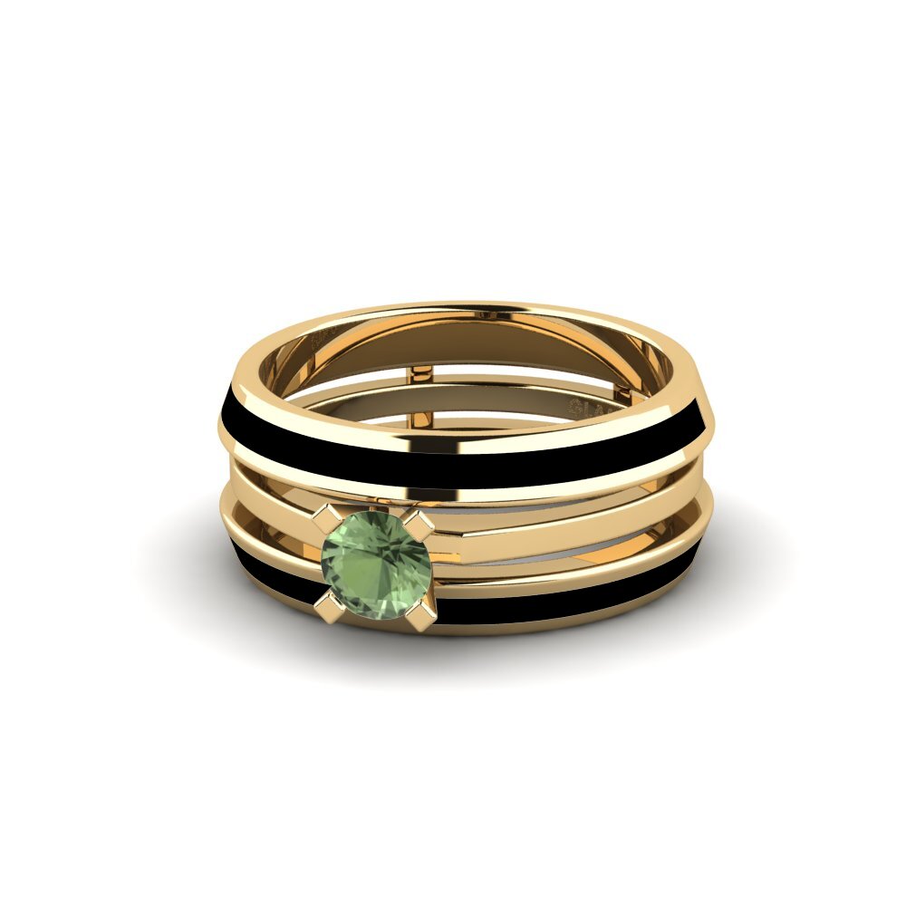 Grüner Saphir Ring Kyndry - SET