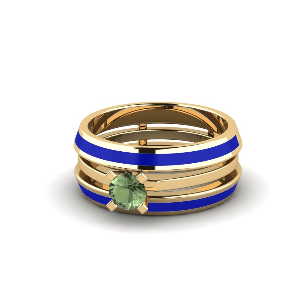 Grüner Saphir Ring Kyndry - SET