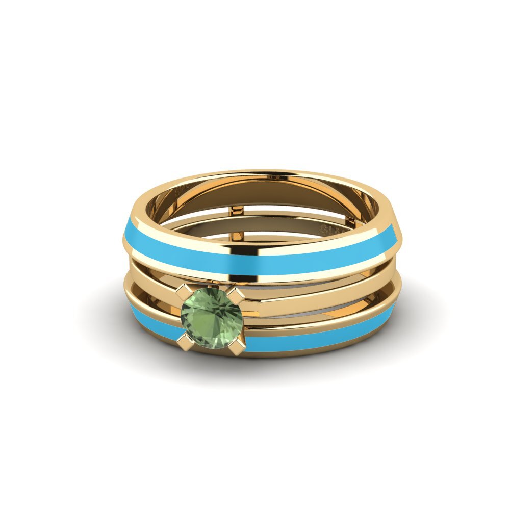 Grüner Saphir Ring Kyndry - SET