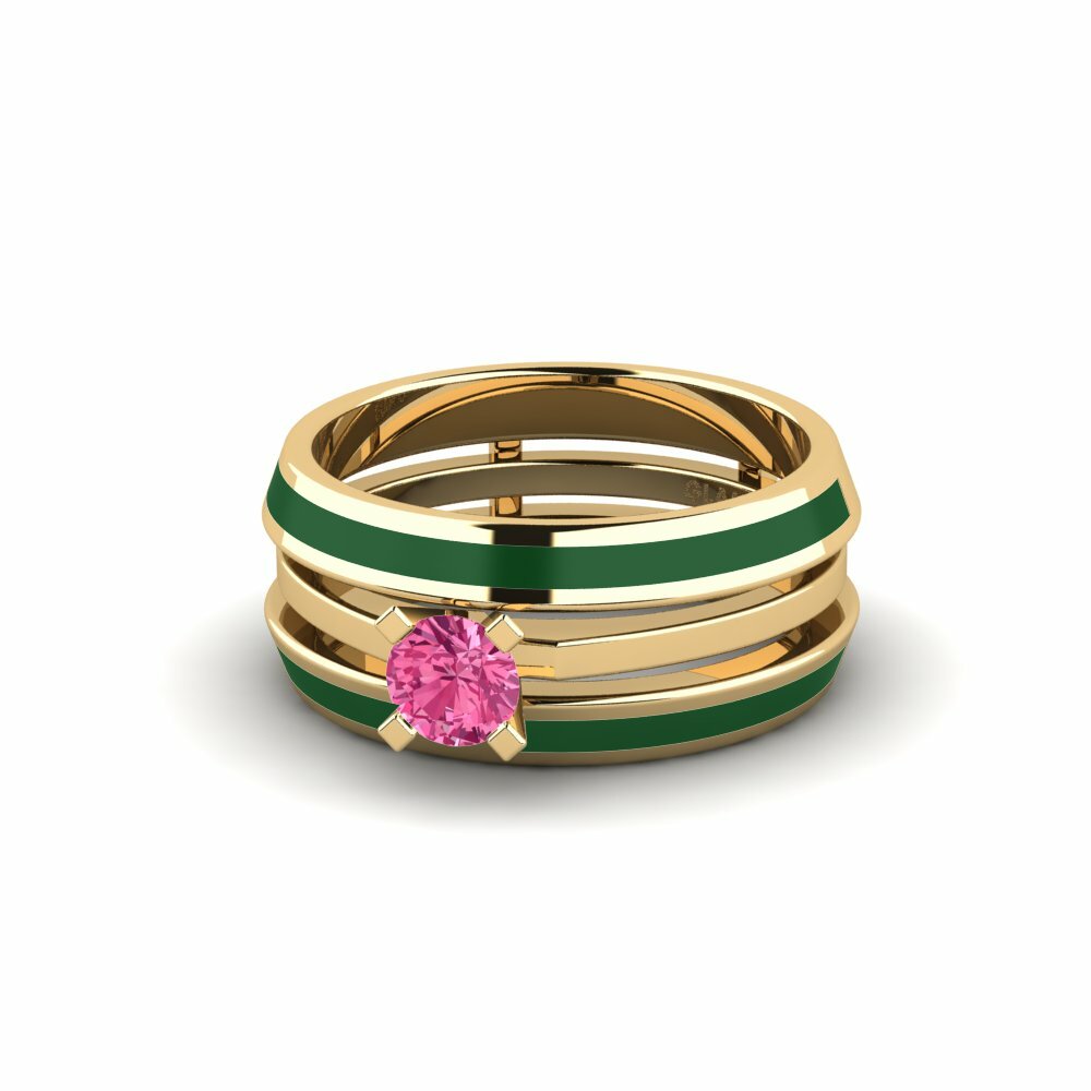 Tourmaline Rose Bague Kyndry - SET