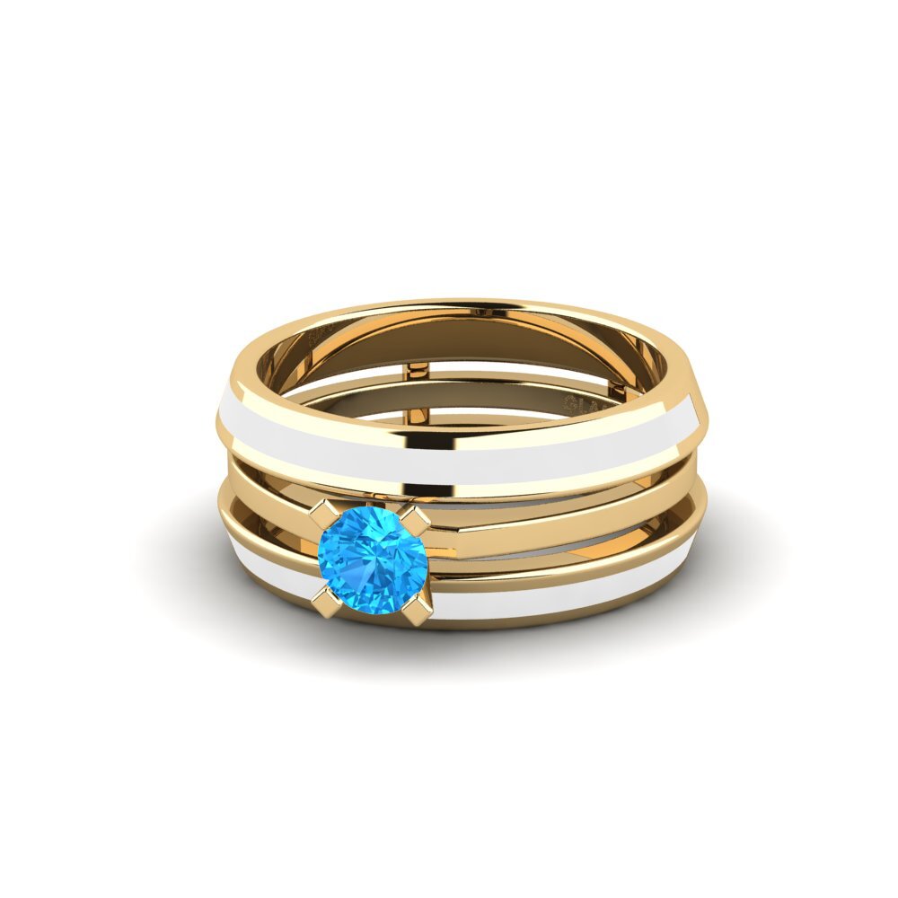 Blauer Topas Ring Kyndry - SET