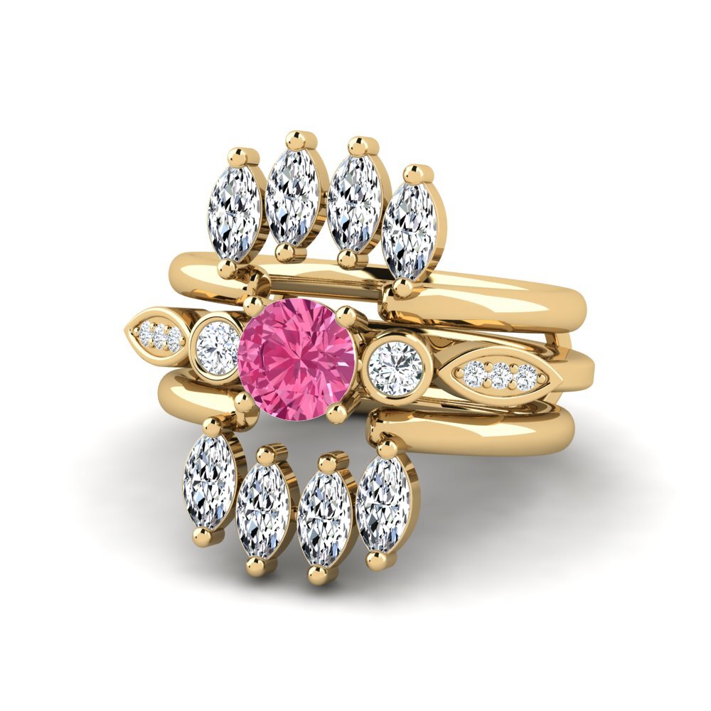 Pink Tourmaline Ring Lavecto - SET