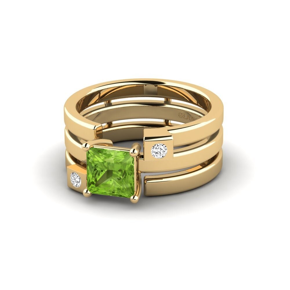 Princesa Peridoto Anillo Leal - SET