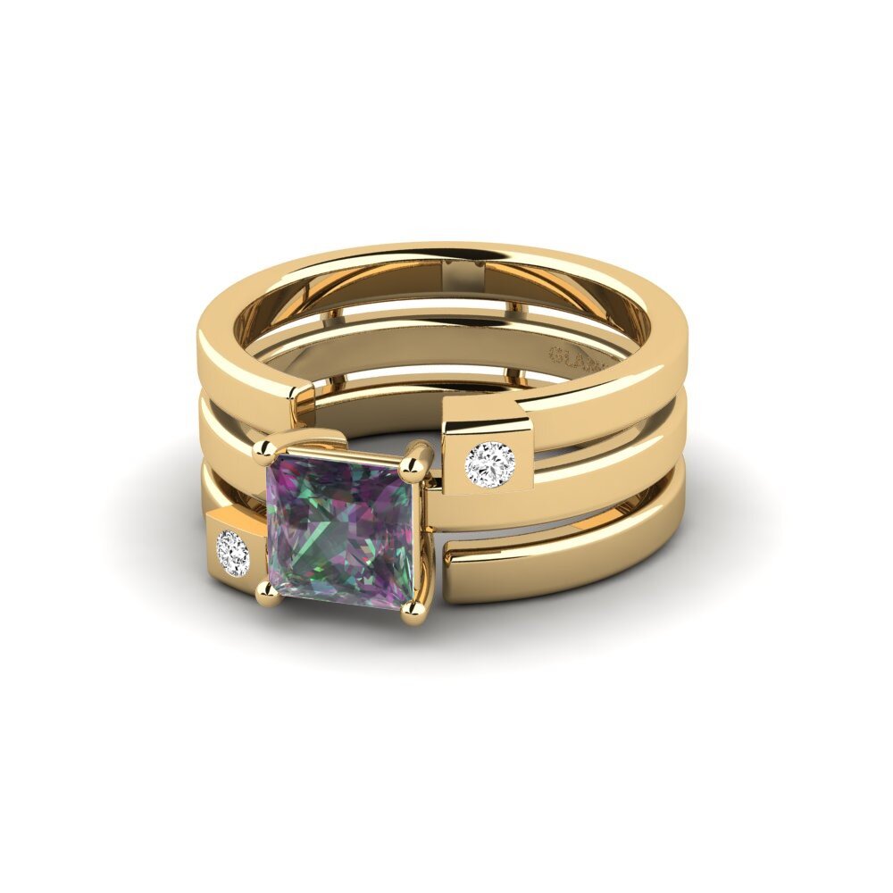 Topacio Místico Anillo Leal - SET