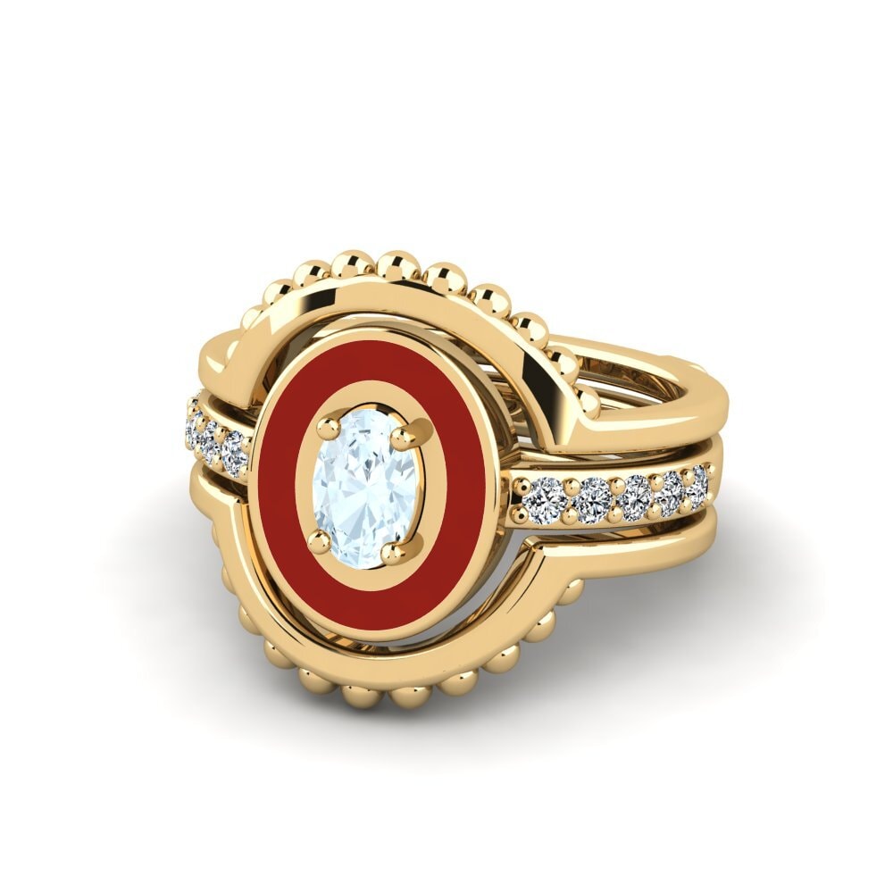 Aigue-marine Bague Lmingea - SET