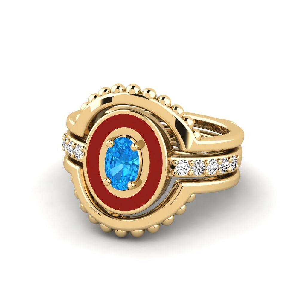 Blauer Topas Ring Lmingea - SET