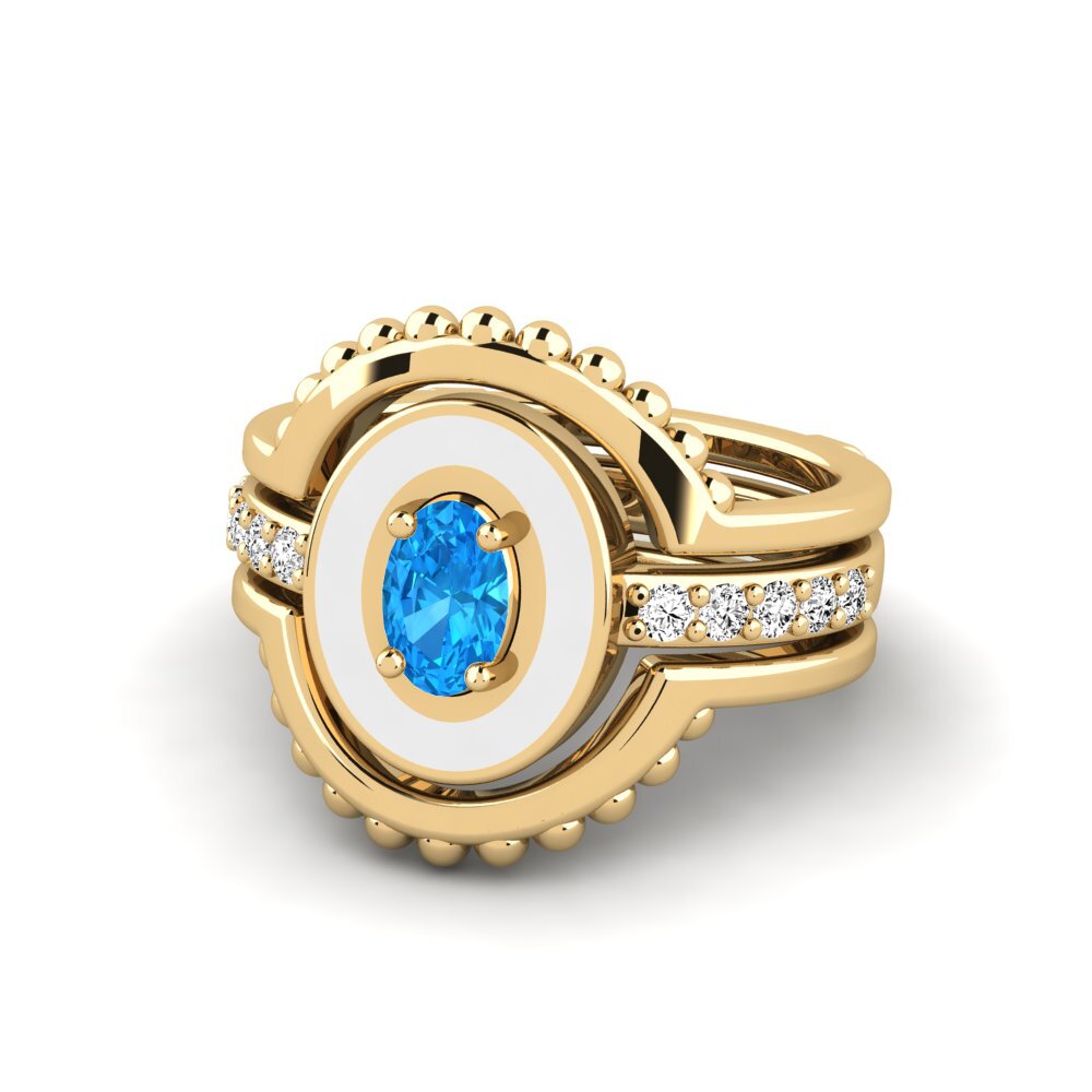 Blauer Topas Ring Lmingea - SET