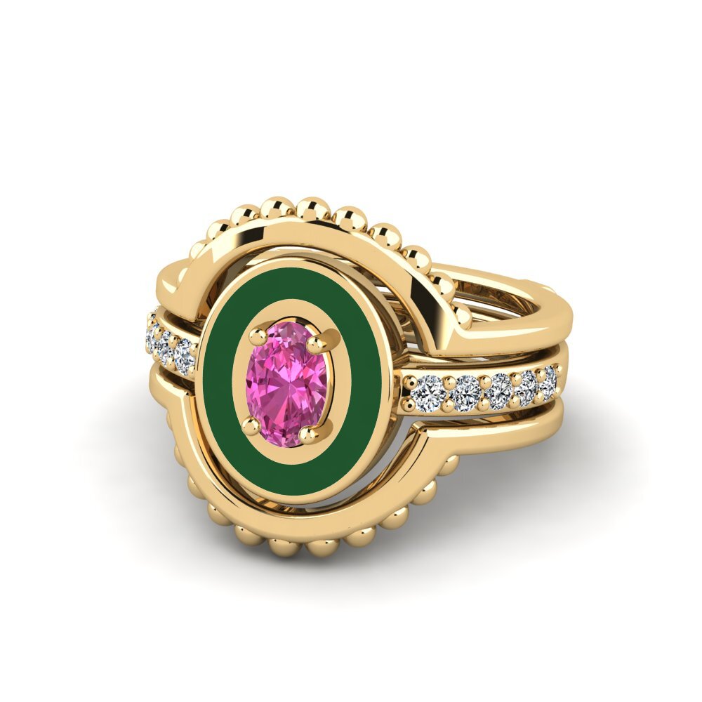 Pink Topaz Ring Lmingea - SET