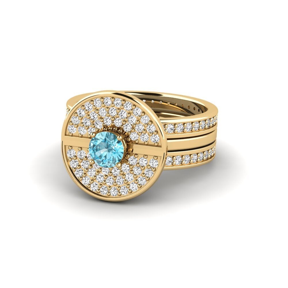 Blue Zircon Ring Nadiaxc - SET