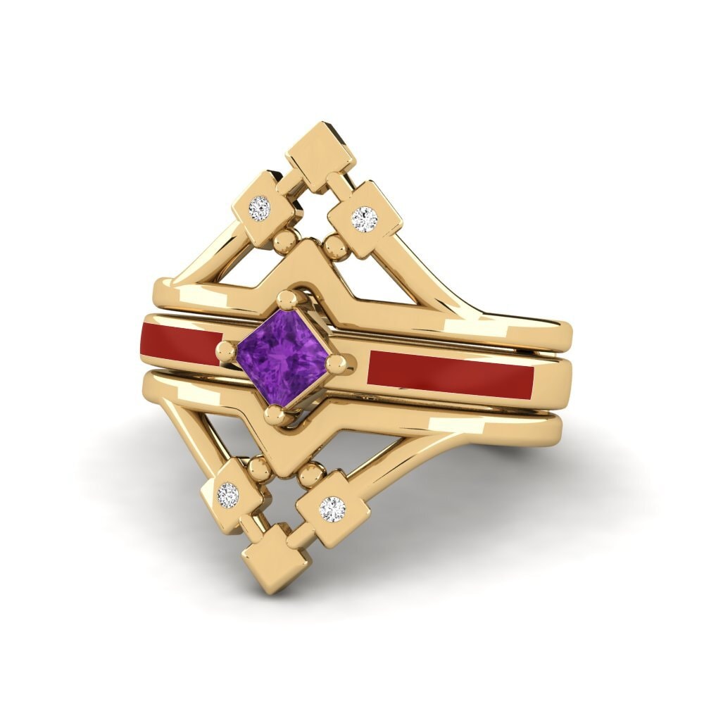 Amethyst Ring Nerwyrsa - SET