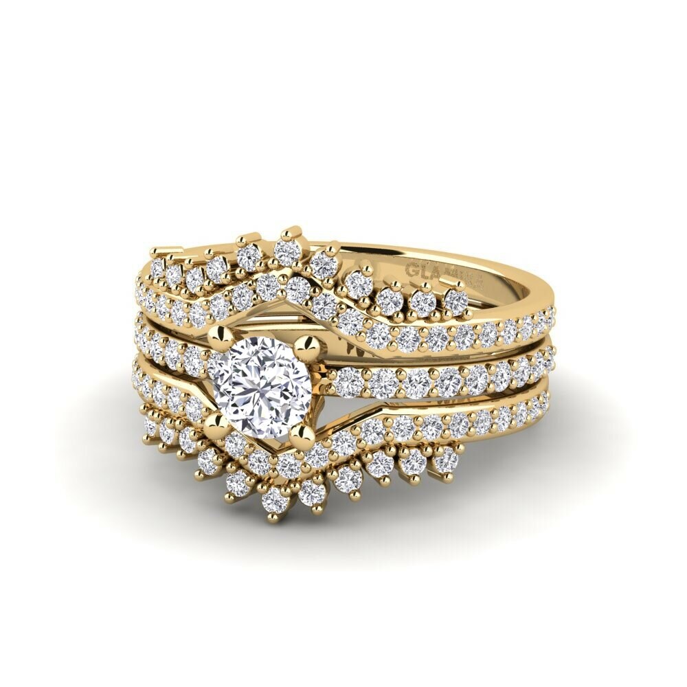 Diamant Bague Nodes - SET