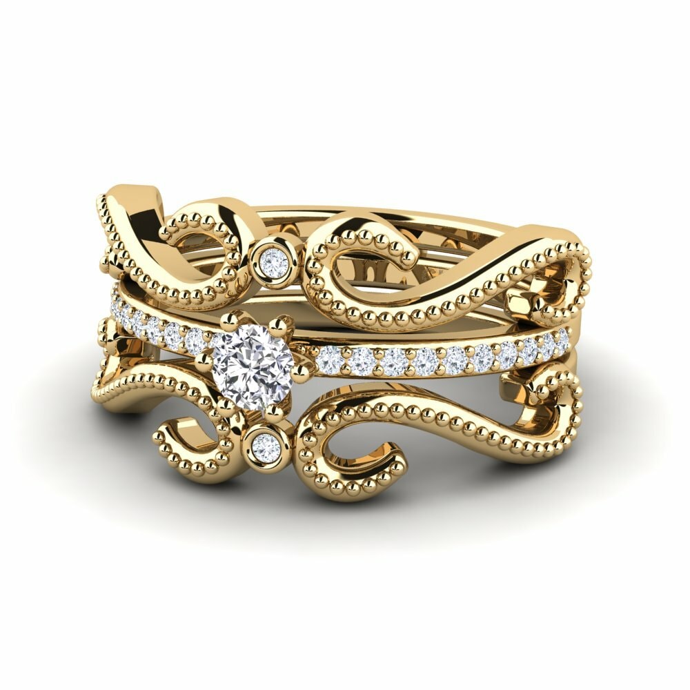 Diamant Bague Odiner - SET