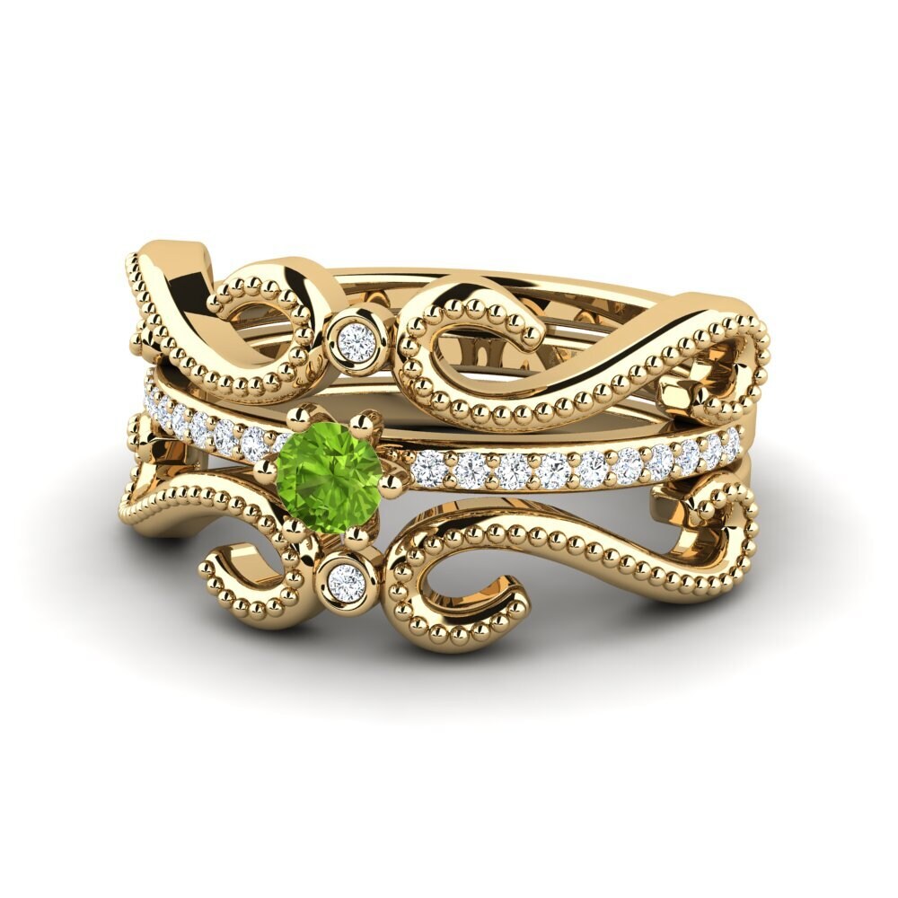 Peridot Ring Odiner - SET