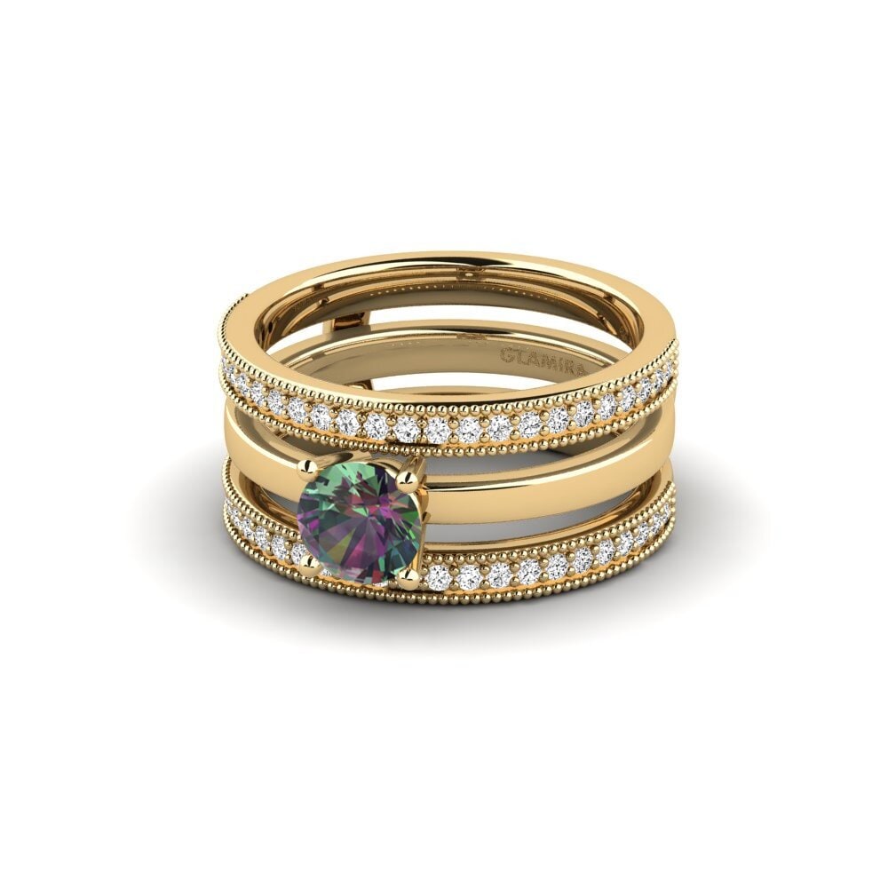 Topacio Místico Anillo Ofost - SET