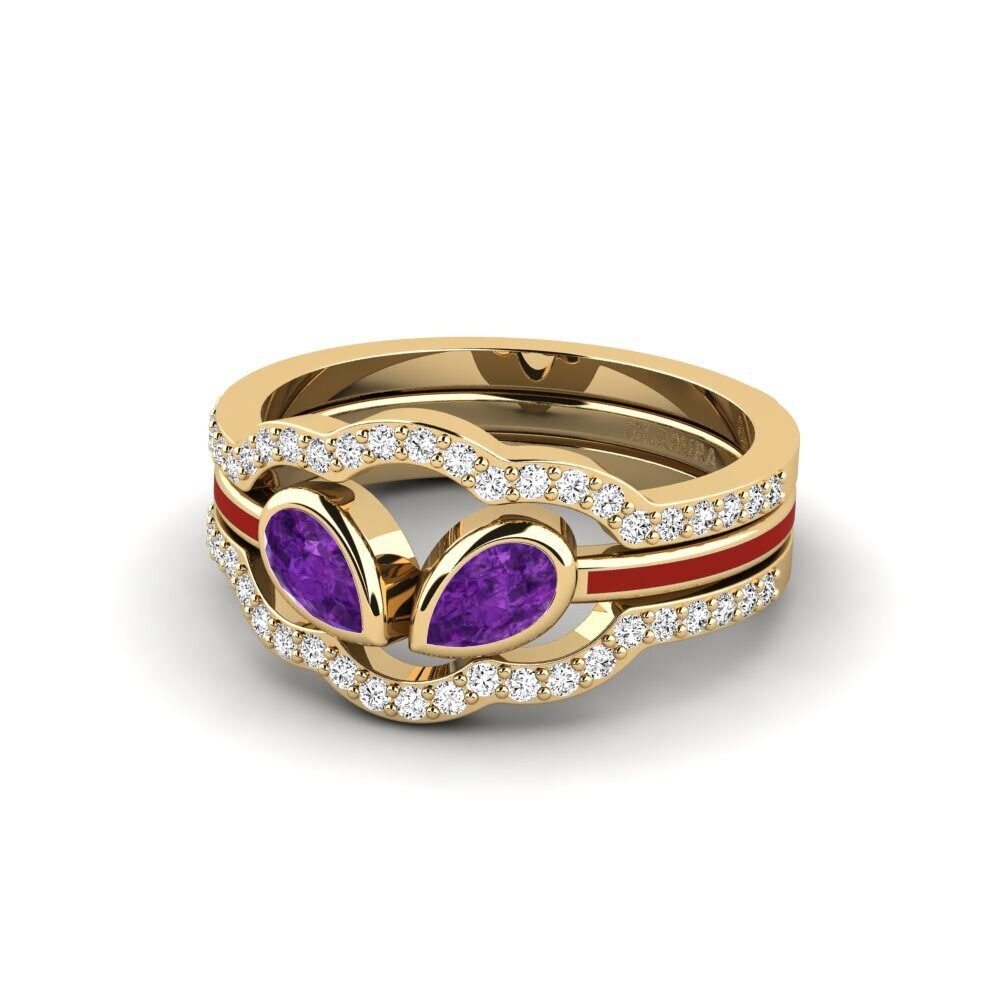 Amethyst Ring Snene - SET