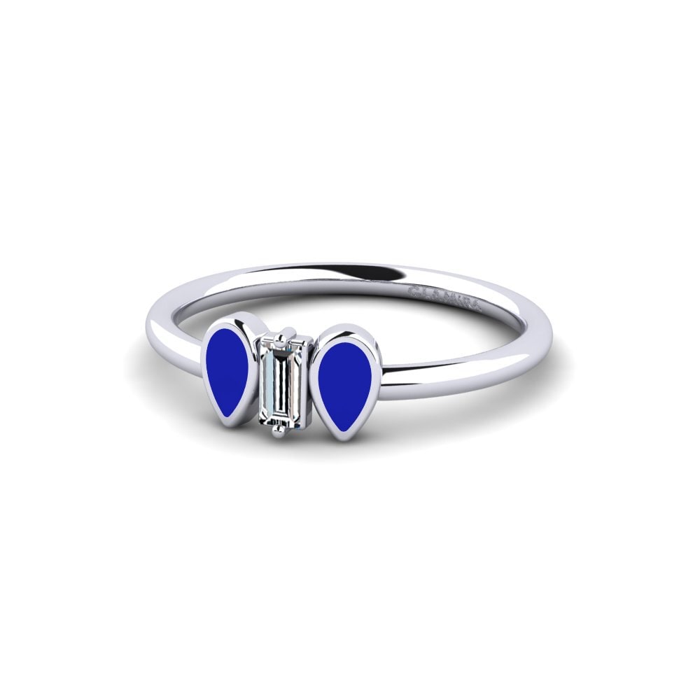 White Silver Ring Aiks