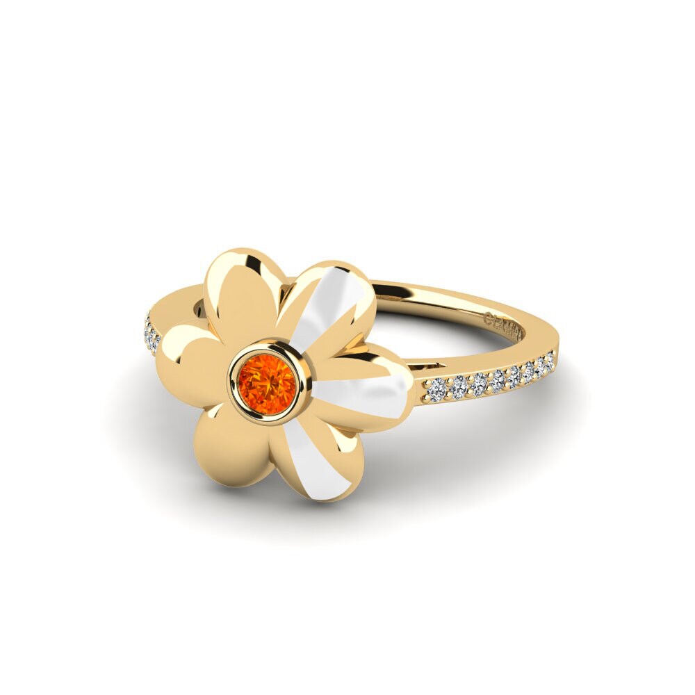 Saphir orange Bague Nilewo