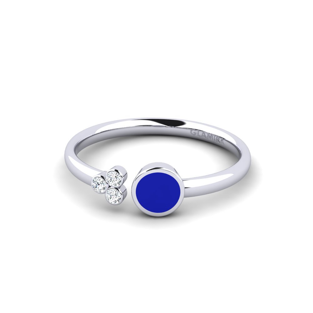 White Silver Ring Nther
