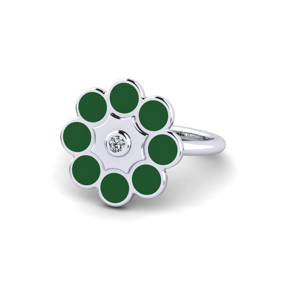 White Silver Ring Nytte
