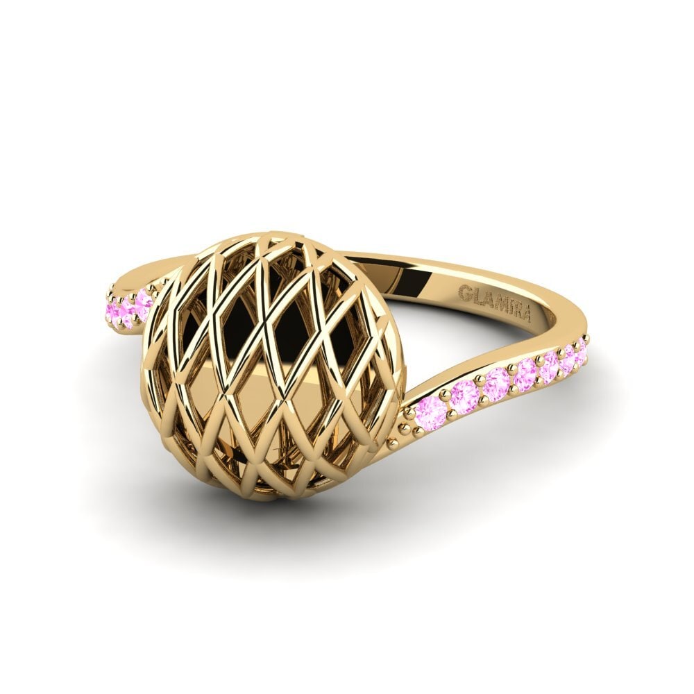 Zafiro Rosado Anillo Obmenti