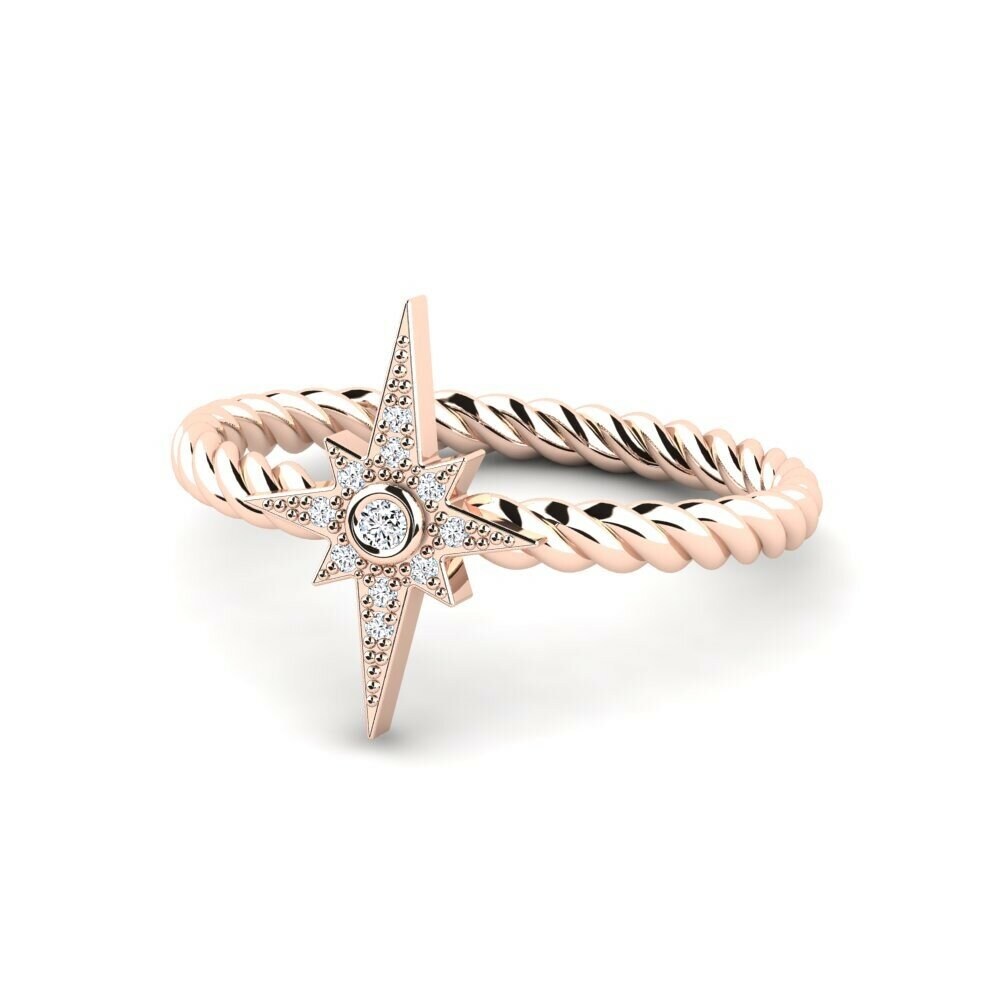 14ct Rose Gold Ring Openes