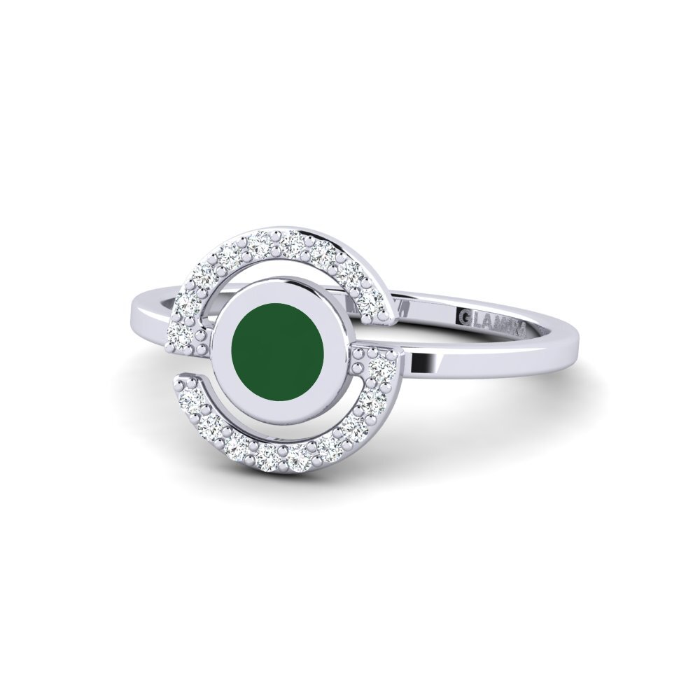 White Silver Ring Ortion