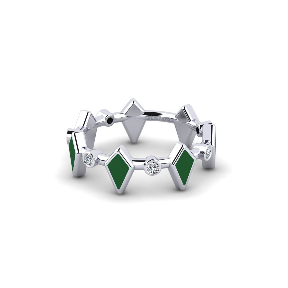 White Silver Ring Pephipu