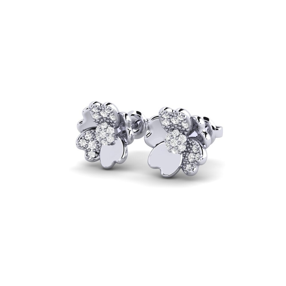 White Silver Women's Earring Adaptive