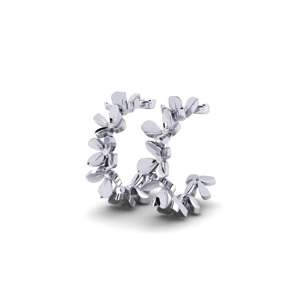 White Silver Women's Earring Bisceglie