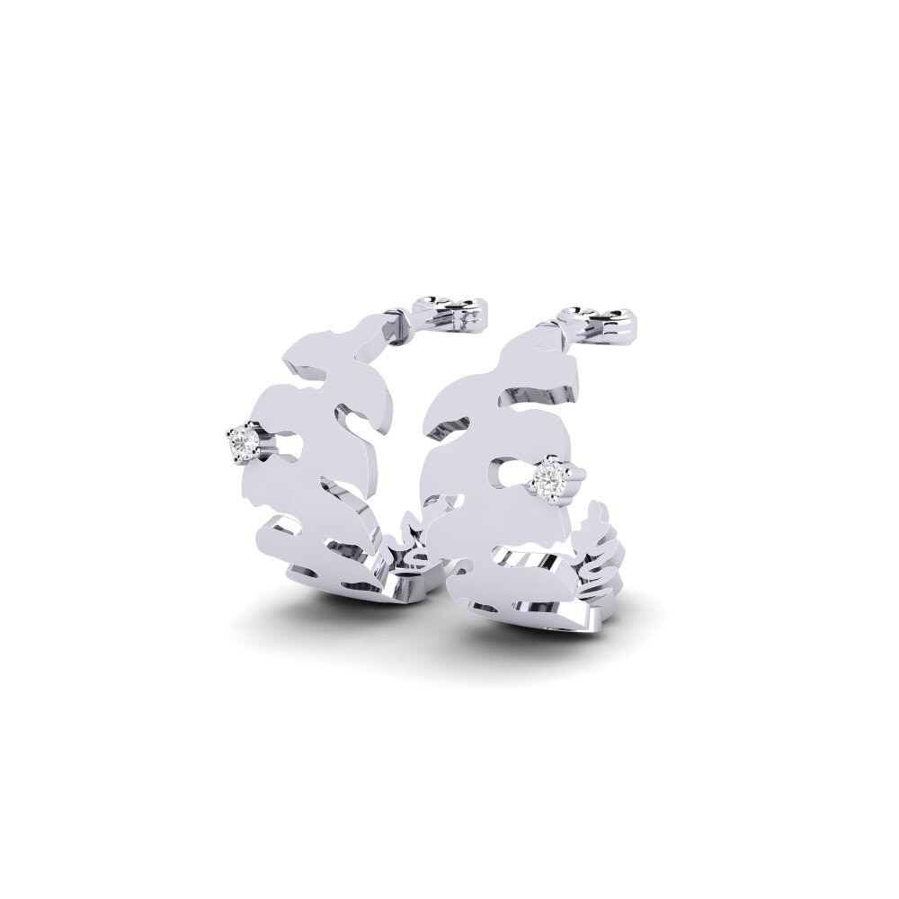 White Silver Women's Earring Carmognola