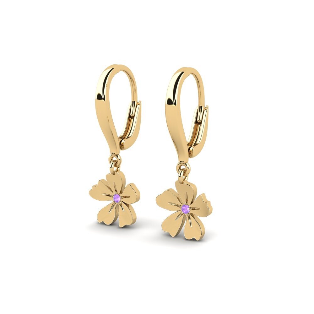 Améthyste Boucle d'oreille femme Crispiano