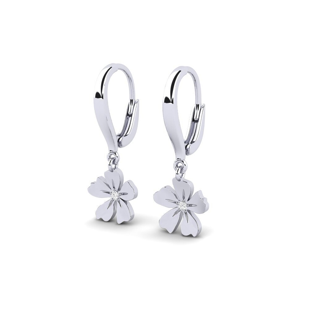 White Silver Women's Earring Crispiano