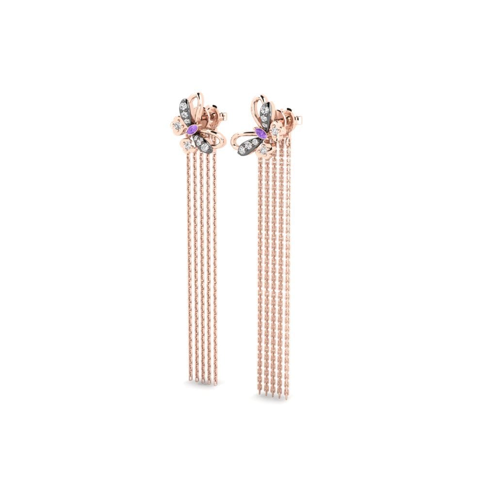 Améthyste Boucle d'oreille femme Galatea
